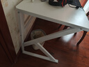 雅美乐电脑桌台式加粗加厚书桌学习桌办公家用简易电竞游戏桌白色120*60 实拍图