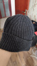 优衣库男装女装HEATTECH针织帽子毛线帽防寒保暖478303 08 深灰色 均码(45 cm) 实拍图
