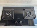 美的（Midea）【液化气/煤气罐】燃气灶双灶家用5.0KW大火力黑晶宽面板台嵌两用双灶Q330 实拍图