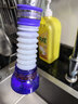 乐之馨厨房水龙头防溅头延伸器防溅水神器万能接头起泡器过滤出水嘴加长 防溅过滤-兰紫色防溅头 -五个装 水龙头通用 实拍图