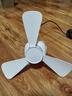 物克 宿舍风扇床上蚊帐内小吊扇床上静音小型微风吊扇学生寝室下铺用睡眠遥控定时户外露营悬挂小风扇 FS6B插电版【3米USB+线控】冰川白 实拍图