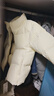 优衣库童装男童女童蓬松羽绒茄克外套夹克羽绒服478148 01 乳白色 130 实拍图