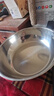 【不锈钢】和面盆厨房烘焙家用火锅盆洗菜打蛋汤锅盆醒面盆料理盆 32cm【热卖款】不锈钢 和面盆 实拍图