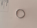 BJYLS999足银满天星戒指女小众设计感轻奢食指戒素圈磨砂纯银尾戒礼物 S999足银材质（标刻足银999） 实拍图