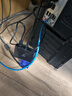 毕亚兹 VGA转HDMI+VGA转换器带音频 一分二分屏器 一拖二扩展同屏器一进二出 台式电脑连接电视投影仪 实拍图