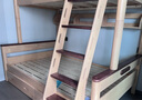 林氏家居全实木上下床可拆上下铺儿童床双层子母床高低床双人LH064A1可选 100%全实木原木色【饼干熊|爬梯款】 1.2米x1.9米 床+书架+床抽屉 实拍图