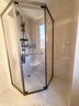 九牧（JOMOO）【定制】极窄小户型钻石移门整体淋浴房一体式淋浴隔断玻璃门E13 现货速发-枪灰光玻1000*1000*1900 实拍图