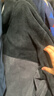 优衣库男装女装摇粒绒拉链茄克/长袖外套夹克479793 08 深灰色 2XL 实拍图
