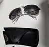 雷朋（RayBan）【父亲节】偏光太阳镜男女款眼镜经典飞行员墨镜0RB3689 004/48深黑色偏光镜片 尺寸62 实拍图