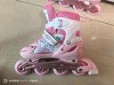 361°儿童轮滑鞋初学者男童女童溜冰鞋闪光轮旱冰鞋尺码可调节 粉色L码 实拍图