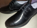 海澜之家HLA皮鞋男士商务休闲秋冬德比正装鞋子男H135/H171 黑色43 实拍图