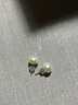 黛米S925银无核馒头圆9-10mm极简系列淡水珍珠耳钉新年礼物送老婆爱人 实拍图