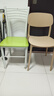餐椅塑料椅子办公凳靠背休闲椅家用书桌椅卧室化妆椅简易小椅子 卡其色-四腿餐椅【加固标准款】 实拍图