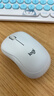 罗技（Logitech）M221 轻音鼠标 无线鼠标 办公鼠标 对称鼠标 带无线微型接收器 米白色 实拍图