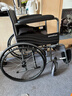 鱼跃(yuwell)轮椅车H051折叠老人轻便旅行手推车钢管免充气胎代步车 实拍图