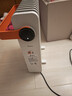 美的（Midea）【白玉】取暖器/电暖器/电暖气家用/烤火炉/13片节能速热/电热油汀/油酊/加热器/烘衣加湿HYX22N 实拍图