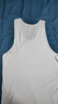 猫人【2件】60支莫代尔男士背心男夏季薄款冰丝无痕运动打底背心白色 实拍图