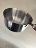 热油小锅泼油锅加厚不锈钢木柄防烫带刻度双倒流口不挂油无涂层 【木柄】爆款300ml 实拍图