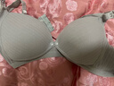 童颜哺乳内衣春秋孕妇文胸双开扣无钢圈聚拢怀孕期喂奶胸罩 蓝灰色80B 实拍图