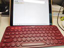 罗技（Logitech）时尚系列 K380 无线键盘 蓝牙办公键盘 女友 便携超薄键盘 笔记本键盘 红色 实拍图