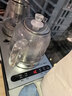 丰谷全自动上水电热水壶 茶台烧水壶 家用办公嵌入式茶桌茶几一体机茶具电茶炉套装 1L （37*20cm）底部上水银色-蒸茶款 实拍图