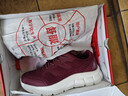 足力健【年货送爸妈】老人鞋中老年轻便休闲散步鞋2431380J 女 酒红 40 实拍图