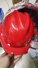 诺瑞斯安 安全帽工地 国标防砸抗冲击 阻燃 电绝缘 电力工程建筑施工头盔 V型白钉透气款 红色 实拍图