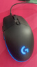 罗技（G）G102第二代游戏鼠标 RGB流光灯效鼠标 轻量化  游戏级8000DPI传感器 黑色 200-8000DPI 实拍图