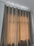 水星家纺免打孔窗帘遮光卧室高遮光布杆子全套飘窗遮阳帘4.6x2.7m米色 实拍图