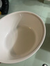 懒角落 洗脸盆子塑料盆宿舍家用洗脚盆儿童成人洗衣服通用盆 白色大号 实拍图