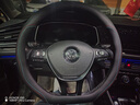 DEYAN汽车方向盘套四季通用夏季透气防滑吸汗超薄款真皮车用把套内饰品 大众宝来id3途岳凌度途昂高尔夫8 超薄【D形】双色线（不带车标） 实拍图