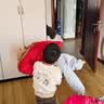 巴厘小猪儿童夹棉套装冬季宝宝加厚保暖棉袄男童内搭打底衣服冬装女童棉服 布鲁纳蓝 110 实拍图