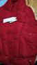 啄木鸟品牌女装红色显瘦立领羽绒棉服棉衣短款2025年冬季新款保暖外套 酒红色 2XL 135-150斤 实拍图
