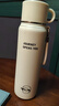 316不锈钢保温杯新款大容量高颜值学生便捷泡茶水杯吸管杯子 淡雅白-800ml-双饮提绳保温杯 实拍图