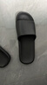 京东京造【抗菌皮纹拖】eva软弹家居防臭浴室新款拖鞋 黑色42-43 实拍图