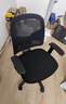 得力（deli）4900S 人体工学靠背办公椅/电脑椅/职员椅 可升降转椅舒棉坐垫 黑 实拍图