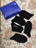 海澜之家袜子男女中筒纯棉100%棉抗菌消臭抗起球纯色运动休闲中长袜5双装 实拍图