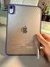 亿色【透亮不易发黄】iPad mini7/6保护壳苹果A17Pro芯片8.3英寸平板保护套全包防摔抗弯轻薄支架壳 升级支架壳【紫边剔透白】横竖两用 iPad mini 6/7通用 实拍图