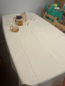 京东京造大白桌布餐桌布防水防油免洗布艺桌布垫加厚台布茶几垫 137x180cm 实拍图