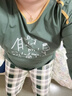 棉基因睡衣女100%纯棉春秋款女士长袖长裤家居服韩版可外穿圆领休闲套装 实拍图