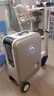 爱尔威（Airwheel）电动行李箱可骑行智能拉杆登机箱可坐可代步20英寸SL豪华版一银 实拍图