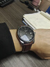 浪琴表带男真皮原装L2名匠月相L4瑰丽军旗律雅典藏嘉岚牛皮手表带 LQ-棕色白线+银色蝴蝶扣 21MM 实拍图