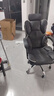 奥伦福特 电脑椅办公椅子电竞椅家用人体工学椅老板椅主播靠背椅皮革转椅 创意工学椅-黑+乳胶【二代升级】 实拍图
