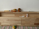 起凤广东佛山家具床实木床橡胶木现代北欧双人床主卧原木床简约风木床 单床（原木色主图款） 1500mm*2000mm  框架结构 实拍图