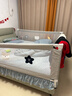 丸丫K2婴儿床围栏宝宝防摔防护栏床边防掉档板2.0+2.2+2.2免打孔三面 实拍图