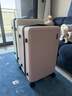 银座大容量行李箱可登机旅行箱密码拉杆箱抗压耐磨 冰莓粉 26英寸 实拍图