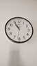 康巴丝（Compas）挂钟客厅 静音走时简约石英钟表挂墙时钟 c2855 黑色 26cm直径 实拍图