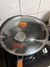 中康铁锅炒锅不粘锅经典款深氮极铁锅圆底精铁无涂层防锈明火燃气32cm 实拍图
