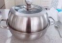 美厨（MAXCOOK）蒸锅汤锅火锅 304不锈钢28cm单层汤蒸锅 加厚复底汤蒸锅 实拍图