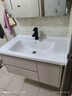 欧帝奴（OUDINU）智能浴室柜 卫生间奶油风陶瓷一体盆洗手洗脸盆柜卫浴洗漱台 组合 智能镜柜-陶瓷盆带配件 80cm 实拍图